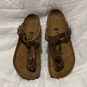 Birkenstock brown Gizeh sandals women’s size EU 38 / US 7.5